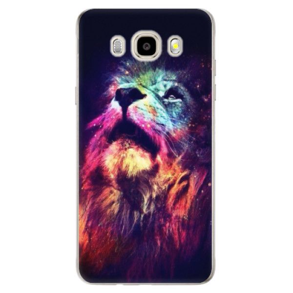 Odolné silikónové puzdro iSaprio - Lion in Colors - Samsung Galaxy J5 2016