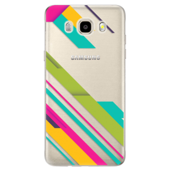 Odolné silikónové puzdro iSaprio - Color Stripes 03 - Samsung Galaxy J5 2016