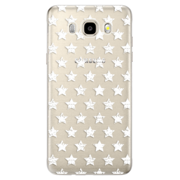 Odolné silikónové puzdro iSaprio - Stars Pattern - white - Samsung Galaxy J5 2016