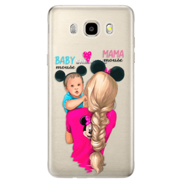 Odolné silikónové puzdro iSaprio - Mama Mouse Blonde and Boy - Samsung Galaxy J5 2016