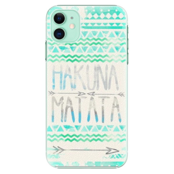 Plastové puzdro iSaprio - Hakuna Matata Green - iPhone 11