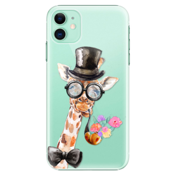 Plastové puzdro iSaprio - Sir Giraffe - iPhone 11