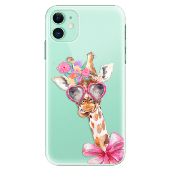 Plastové puzdro iSaprio - Lady Giraffe - iPhone 11