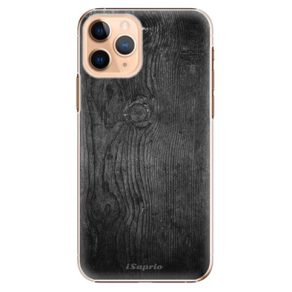 Plastové puzdro iSaprio - Black Wood 13 - iPhone 11 Pro