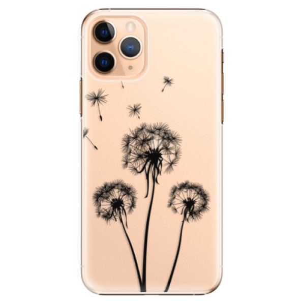 Plastové puzdro iSaprio - Three Dandelions - black - iPhone 11 Pro
