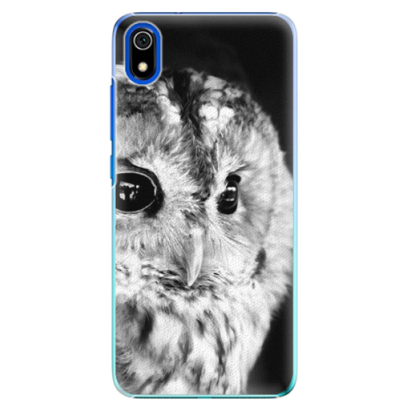 Plastové puzdro iSaprio - BW Owl - Xiaomi Redmi 7A
