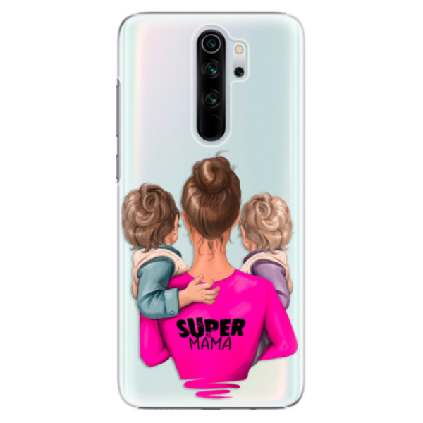 Plastové puzdro iSaprio - Super Mama - Two Boys - Xiaomi Redmi Note 8 Pro