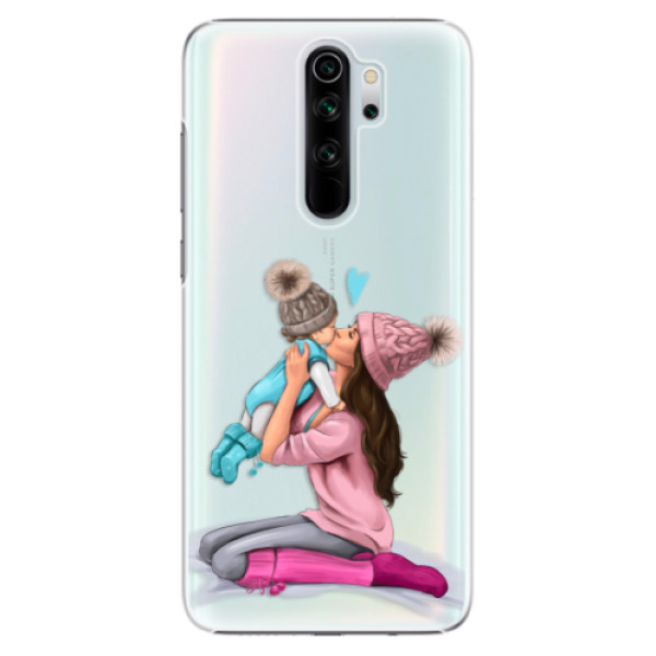 Plastové puzdro iSaprio - Kissing Mom - Brunette and Boy - Xiaomi Redmi Note 8 Pro