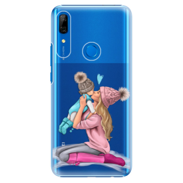 Plastové puzdro iSaprio - Kissing Mom - Blond and Boy - Huawei P Smart Z