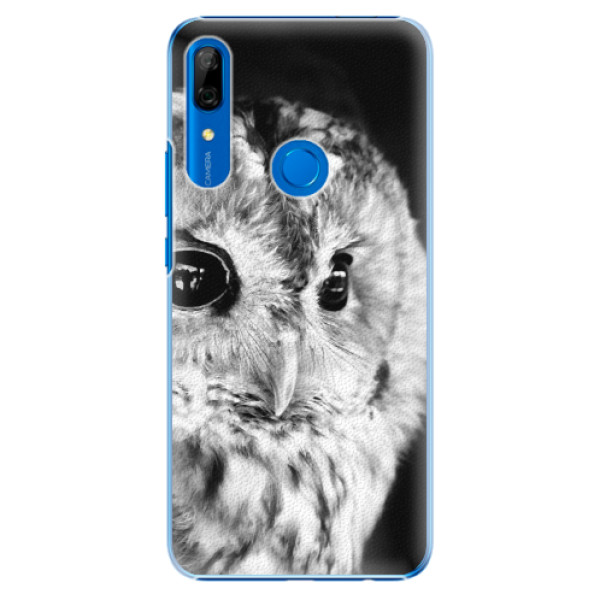 Plastové puzdro iSaprio - BW Owl - Huawei P Smart Z