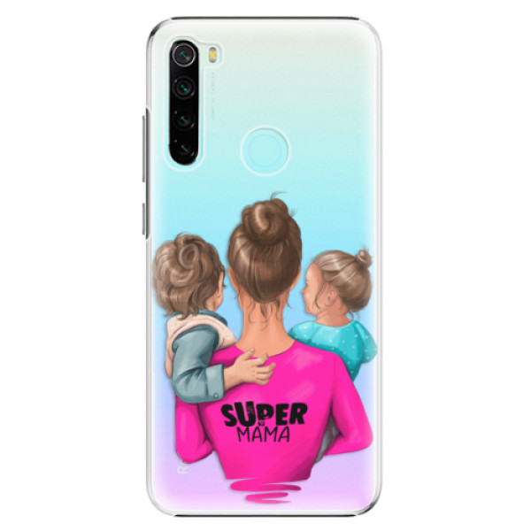 Plastové puzdro iSaprio - Super Mama - Boy and Girl - Xiaomi Redmi Note 8