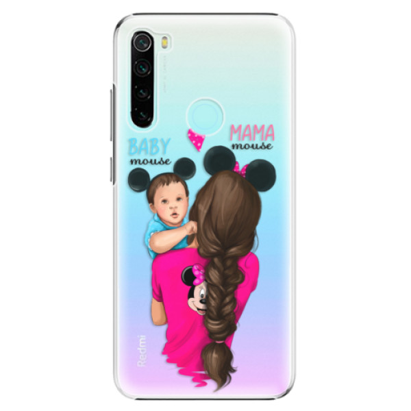 Plastové puzdro iSaprio - Mama Mouse Brunette and Boy - Xiaomi Redmi Note 8
