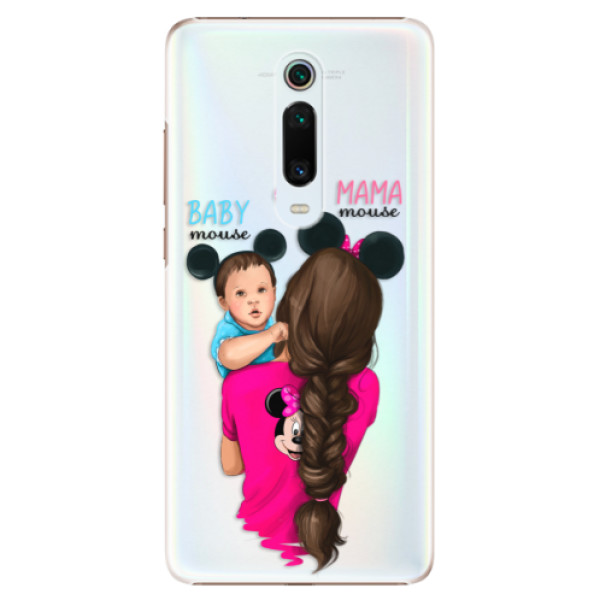 Plastové puzdro iSaprio - Mama Mouse Brunette and Boy - Xiaomi Mi 9T Pro