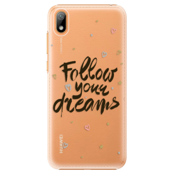 Plastové puzdro iSaprio - Follow Your Dreams - black - Huawei Y5 2019
