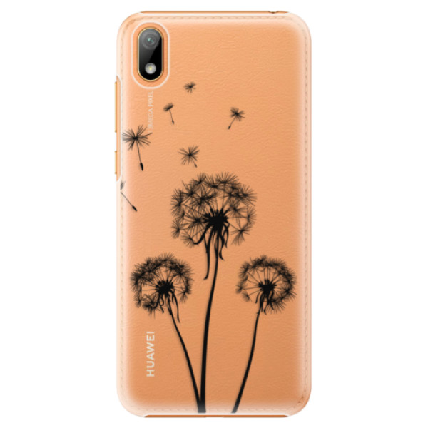 Plastové puzdro iSaprio - Three Dandelions - black - Huawei Y5 2019