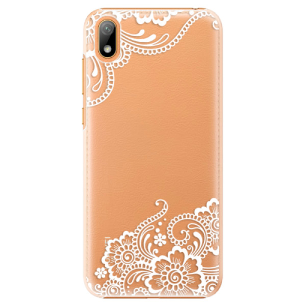 Plastové puzdro iSaprio - White Lace 02 - Huawei Y5 2019