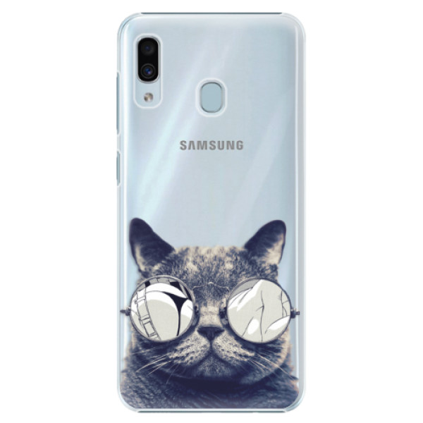 Plastové puzdro iSaprio - Crazy Cat 01 - Samsung Galaxy A20