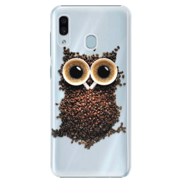 Plastové puzdro iSaprio - Owl And Coffee - Samsung Galaxy A20