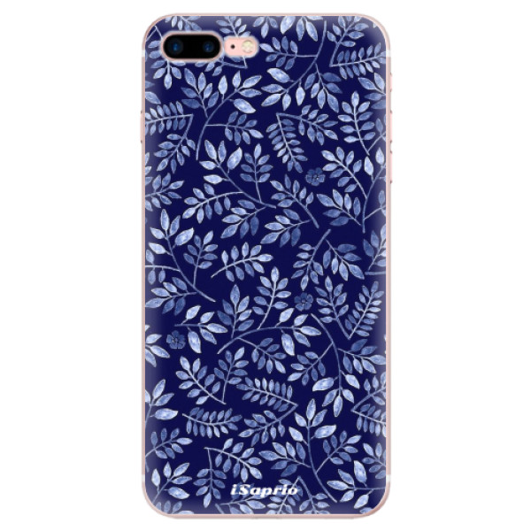 Odolné silikónové puzdro iSaprio - Blue Leaves 05 - iPhone 7 Plus