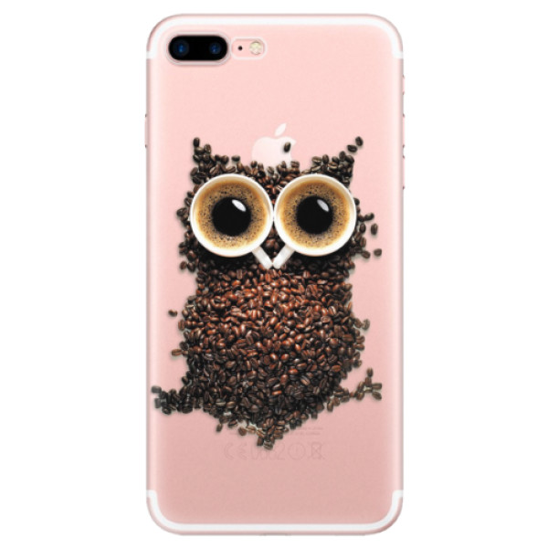 Odolné silikónové puzdro iSaprio - Owl And Coffee - iPhone 7 Plus
