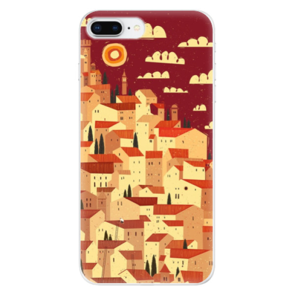 Odolné silikónové puzdro iSaprio - Mountain City - iPhone 8 Plus