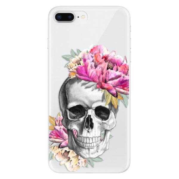 Odolné silikónové puzdro iSaprio - Pretty Skull - iPhone 8 Plus