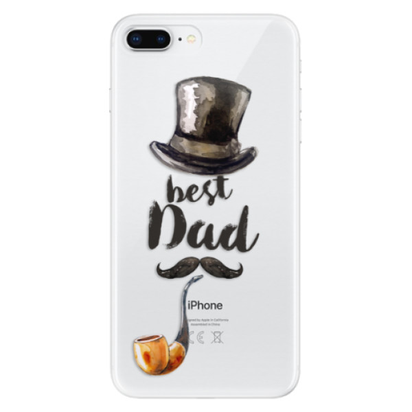 Odolné silikónové puzdro iSaprio - Best Dad - iPhone 8 Plus