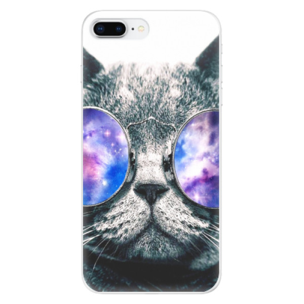 Odolné silikónové puzdro iSaprio - Galaxy Cat - iPhone 8 Plus