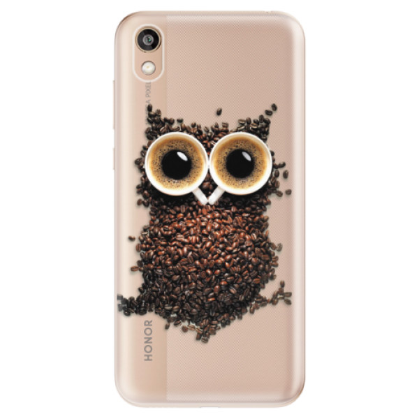 Odolné silikónové puzdro iSaprio - Owl And Coffee - Huawei Honor 8S