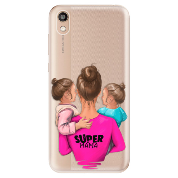 Odolné silikónové puzdro iSaprio - Super Mama - Two Girls - Huawei Honor 8S