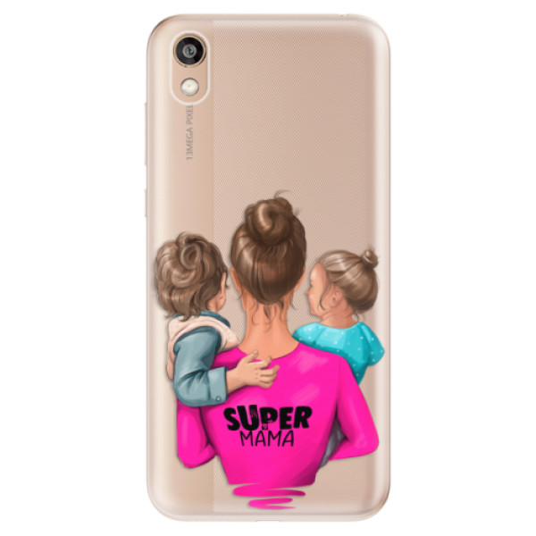 Odolné silikónové puzdro iSaprio - Super Mama - Boy and Girl - Huawei Honor 8S