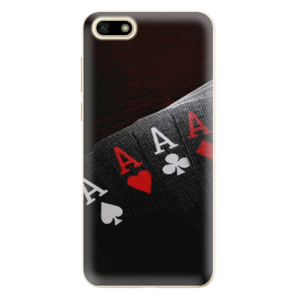 Odolné silikónové puzdro iSaprio - Poker - Huawei Y5 2018