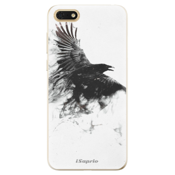 Odolné silikónové puzdro iSaprio - Dark Bird 01 - Huawei Honor 7S