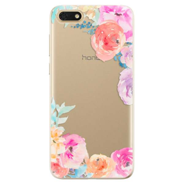 Odolné silikónové puzdro iSaprio - Flower Brush - Huawei Honor 7S