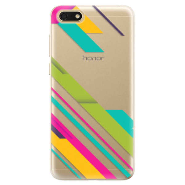 Odolné silikónové puzdro iSaprio - Color Stripes 03 - Huawei Honor 7S
