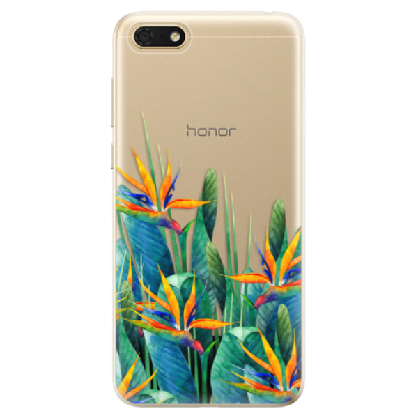 Odolné silikónové puzdro iSaprio - Exotic Flowers - Huawei Honor 7S