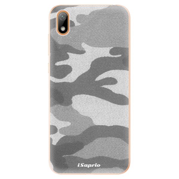 Odolné silikónové puzdro iSaprio - Gray Camuflage 02 - Huawei Y5 2019