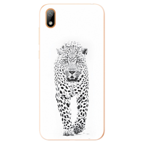 Odolné silikónové puzdro iSaprio - White Jaguar - Huawei Y5 2019
