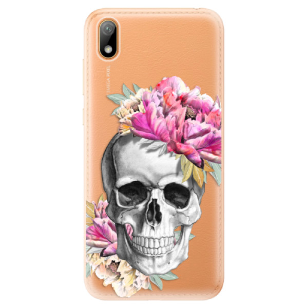 Odolné silikónové puzdro iSaprio - Pretty Skull - Huawei Y5 2019