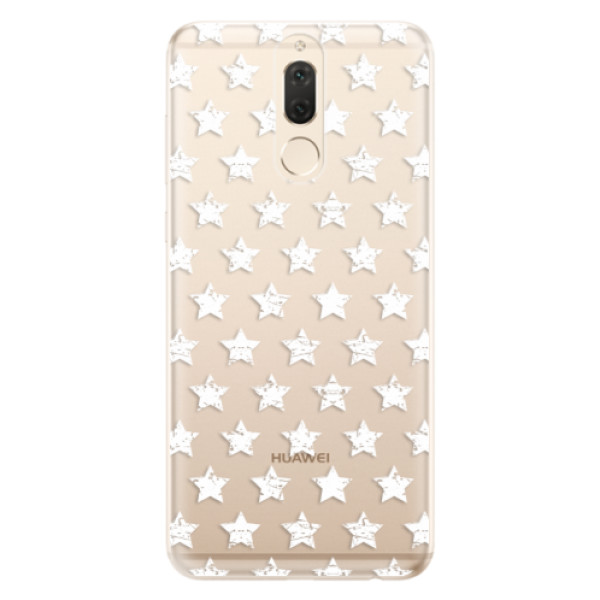 Odolné silikónové puzdro iSaprio - Stars Pattern - white - Huawei Mate 10 Lite