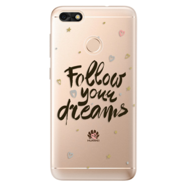 Odolné silikónové puzdro iSaprio - Follow Your Dreams - black - Huawei P9 Lite Mini