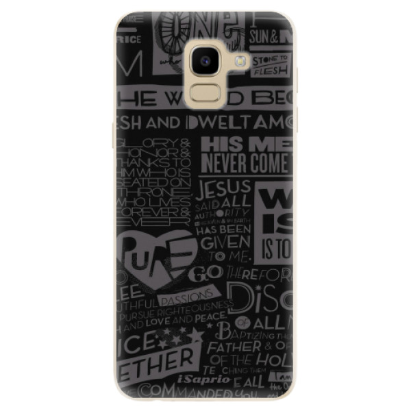 Odolné silikónové puzdro iSaprio - Text 01 - Samsung Galaxy J6