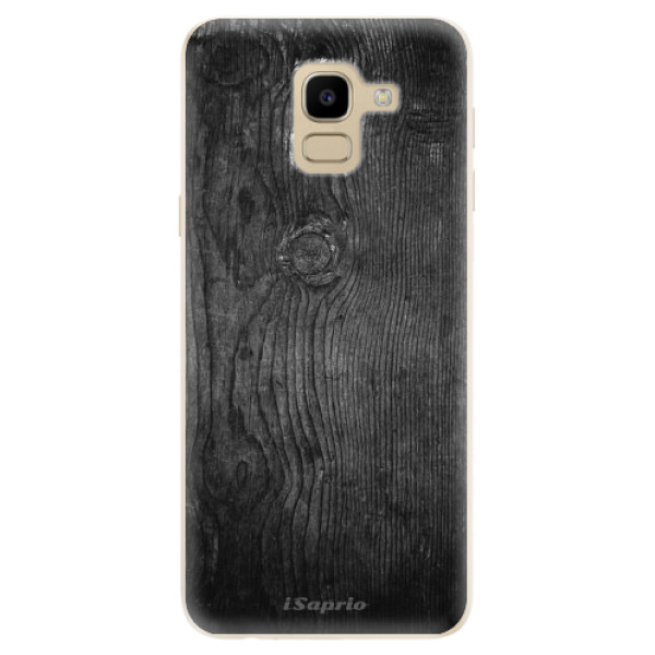 Odolné silikónové puzdro iSaprio - Black Wood 13 - Samsung Galaxy J6