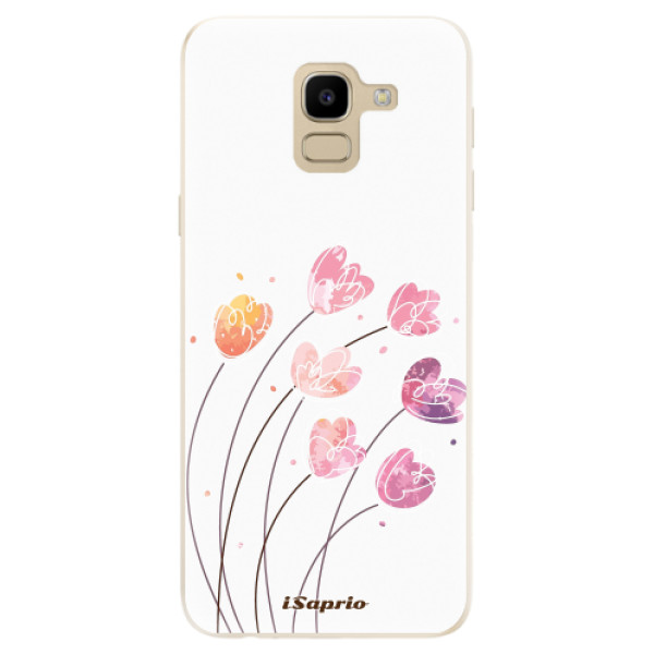 Odolné silikónové puzdro iSaprio - Flowers 14 - Samsung Galaxy J6