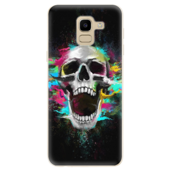 Odolné silikónové puzdro iSaprio - Skull in Colors - Samsung Galaxy J6