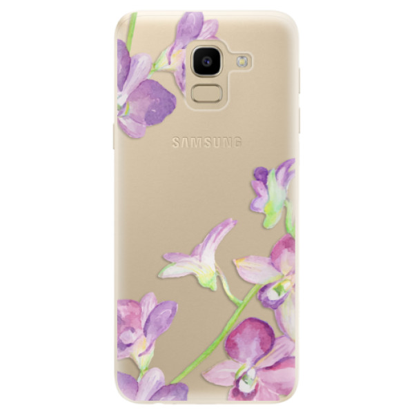 Odolné silikónové puzdro iSaprio - Purple Orchid - Samsung Galaxy J6