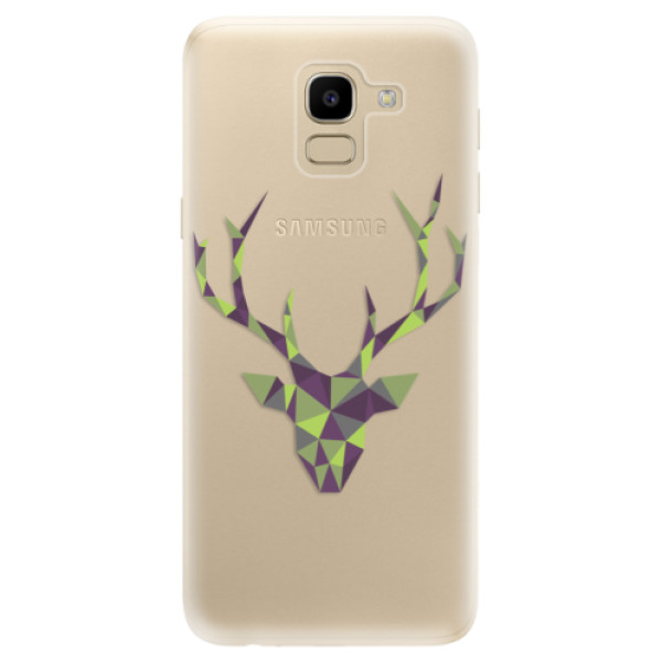 Odolné silikónové puzdro iSaprio - Deer Green - Samsung Galaxy J6