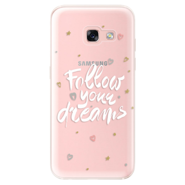 Odolné silikónové puzdro iSaprio - Follow Your Dreams - white - Samsung Galaxy A3 2017