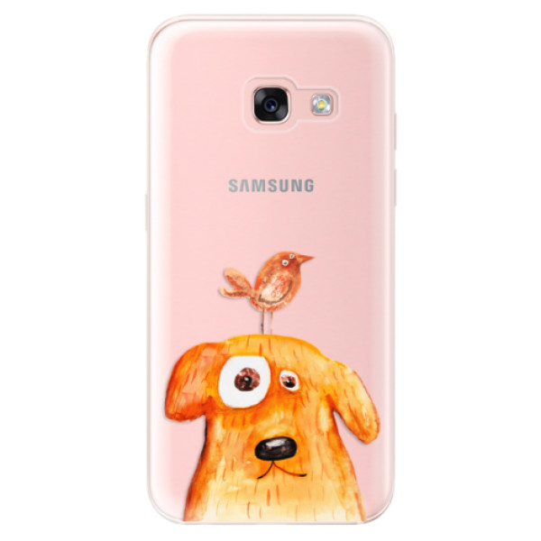 Odolné silikónové puzdro iSaprio - Dog And Bird - Samsung Galaxy A3 2017