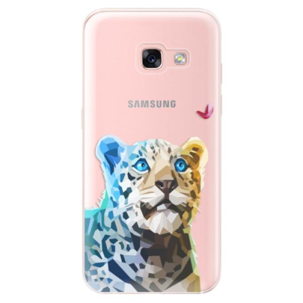 Odolné silikónové puzdro iSaprio - Leopard With Butterfly - Samsung Galaxy A3 2017